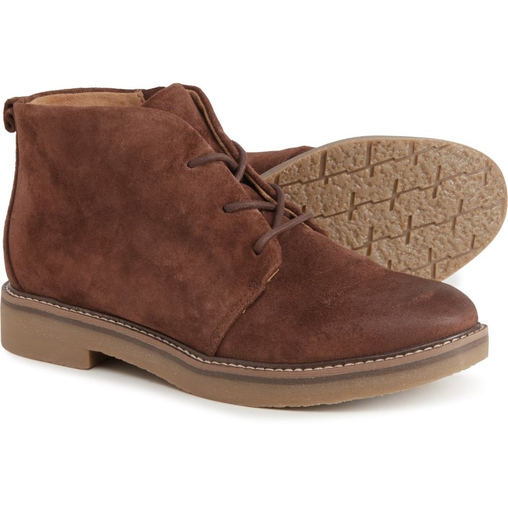 NEW Comfortiva Rebeca Side-Zip Chukka Boots - Suede For Women Rich Brown 264sn